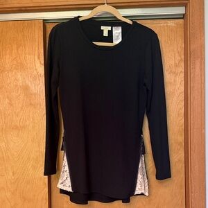 LOGO Lounge tunic length shirt